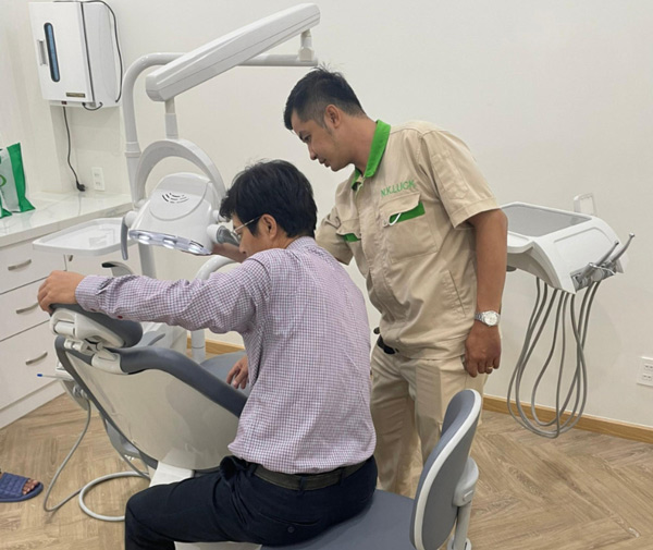 Kiểm tra vận hành máy khi sử dụng ghế