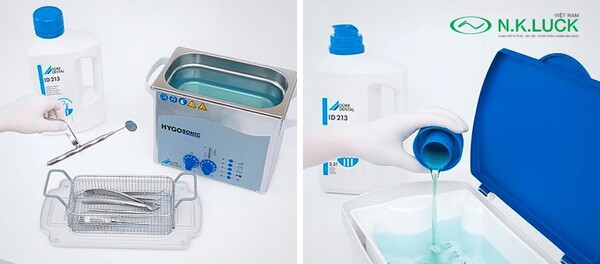 Ngâm dụng cụ nha khoa trong dung dịch khử khuẩn Ngâm dụng cụ nha khoa trong dung dịch khử khuẩn